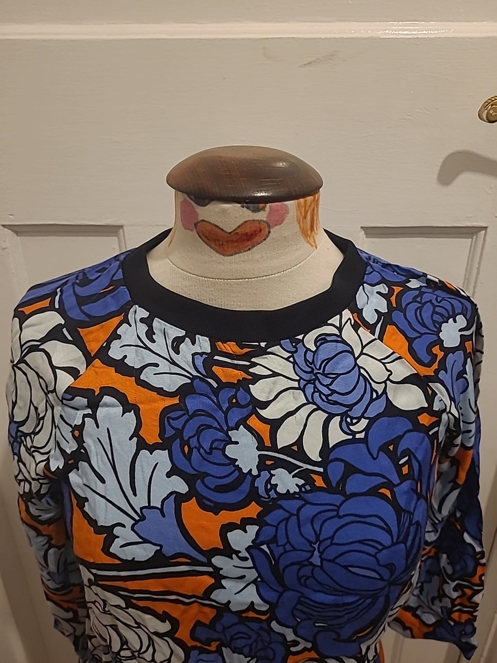 Ladies Topshop Size 6 Multicoloured Long Sleeved Tshirt
