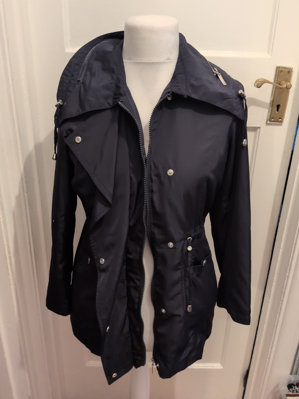 M&Co Petite 10 Navy Coat