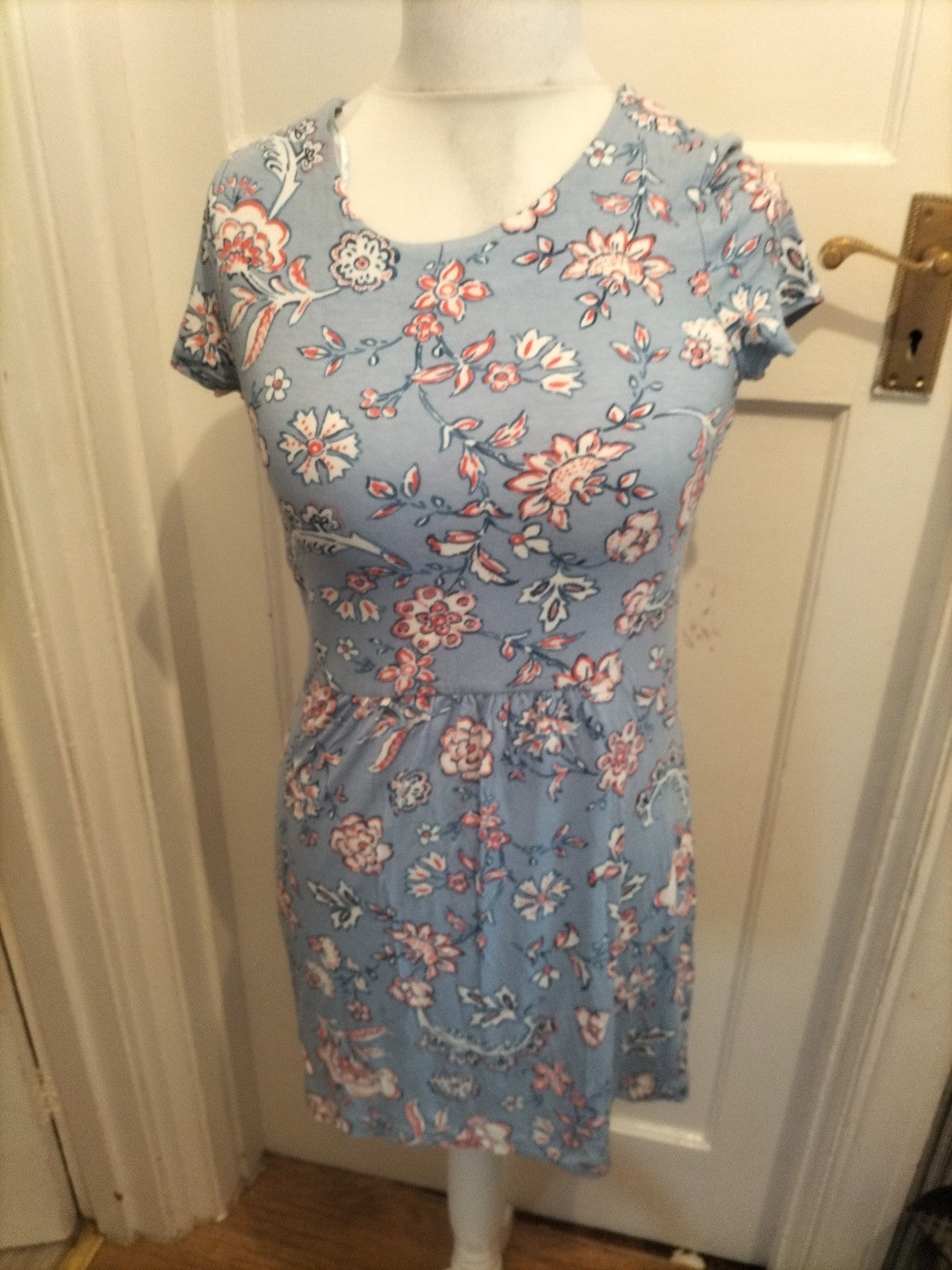 Ladies Joules Size 10 Light Purple Short Sleeved Dress
