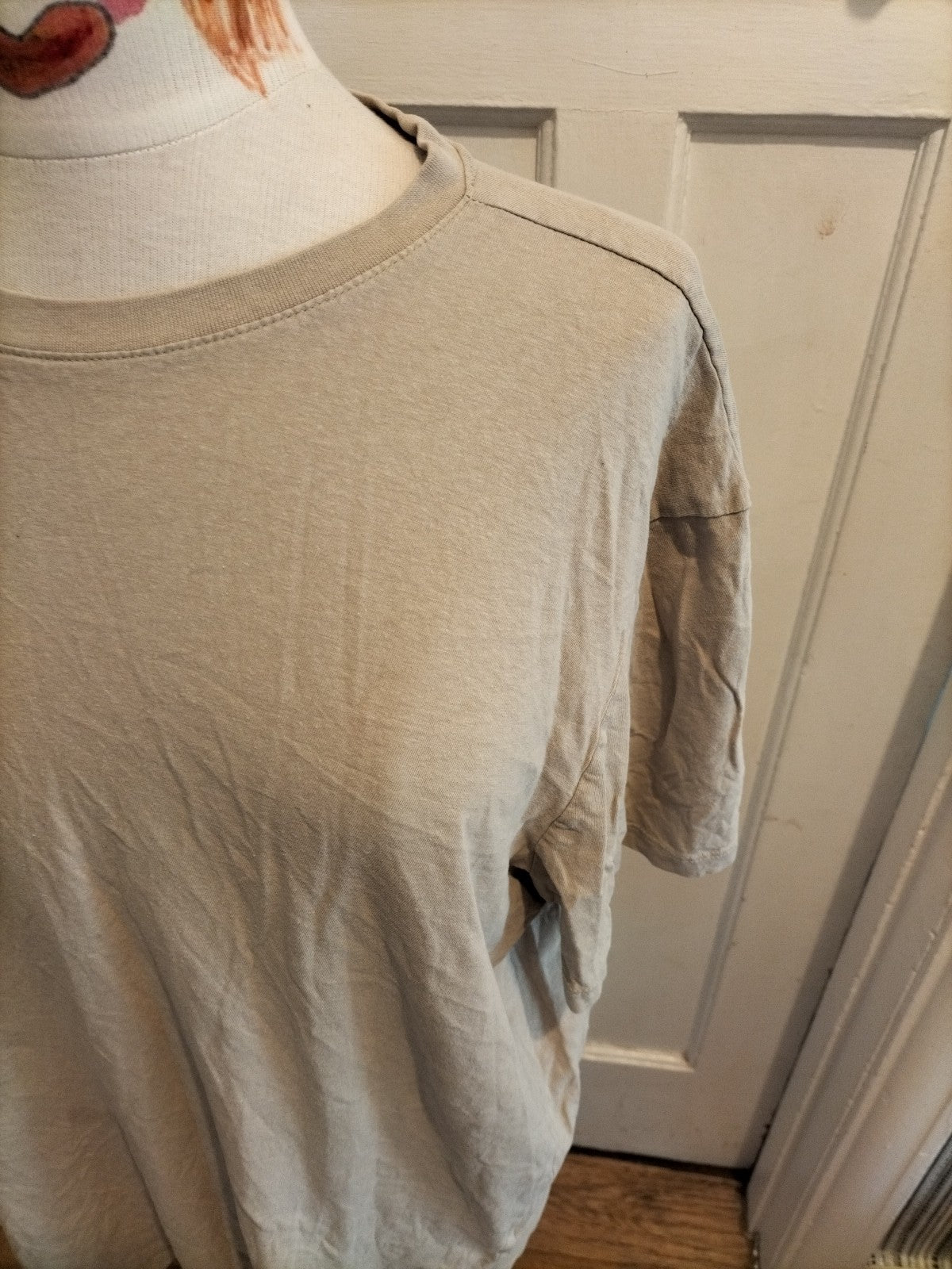 Mens Primark Size 2XL Beige Short Sleeved Tshirt