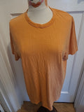 Ladies Size Large Orange Short Sleeved Round Neck Tshirt