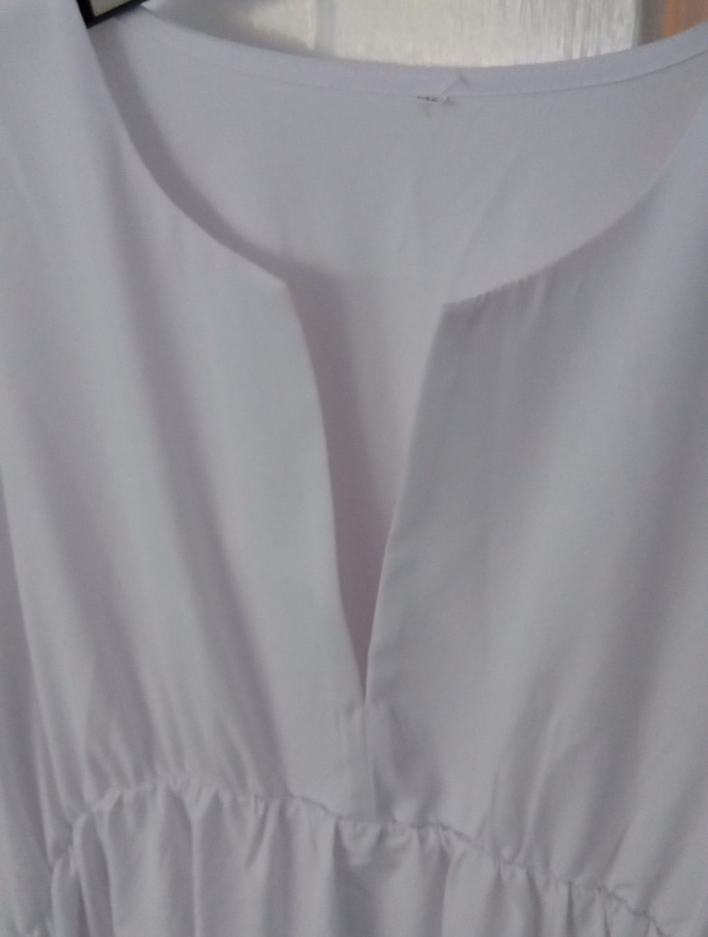 Ladies  Brand New Dress Size 4XL White Removable Broach On The Chest Midi...