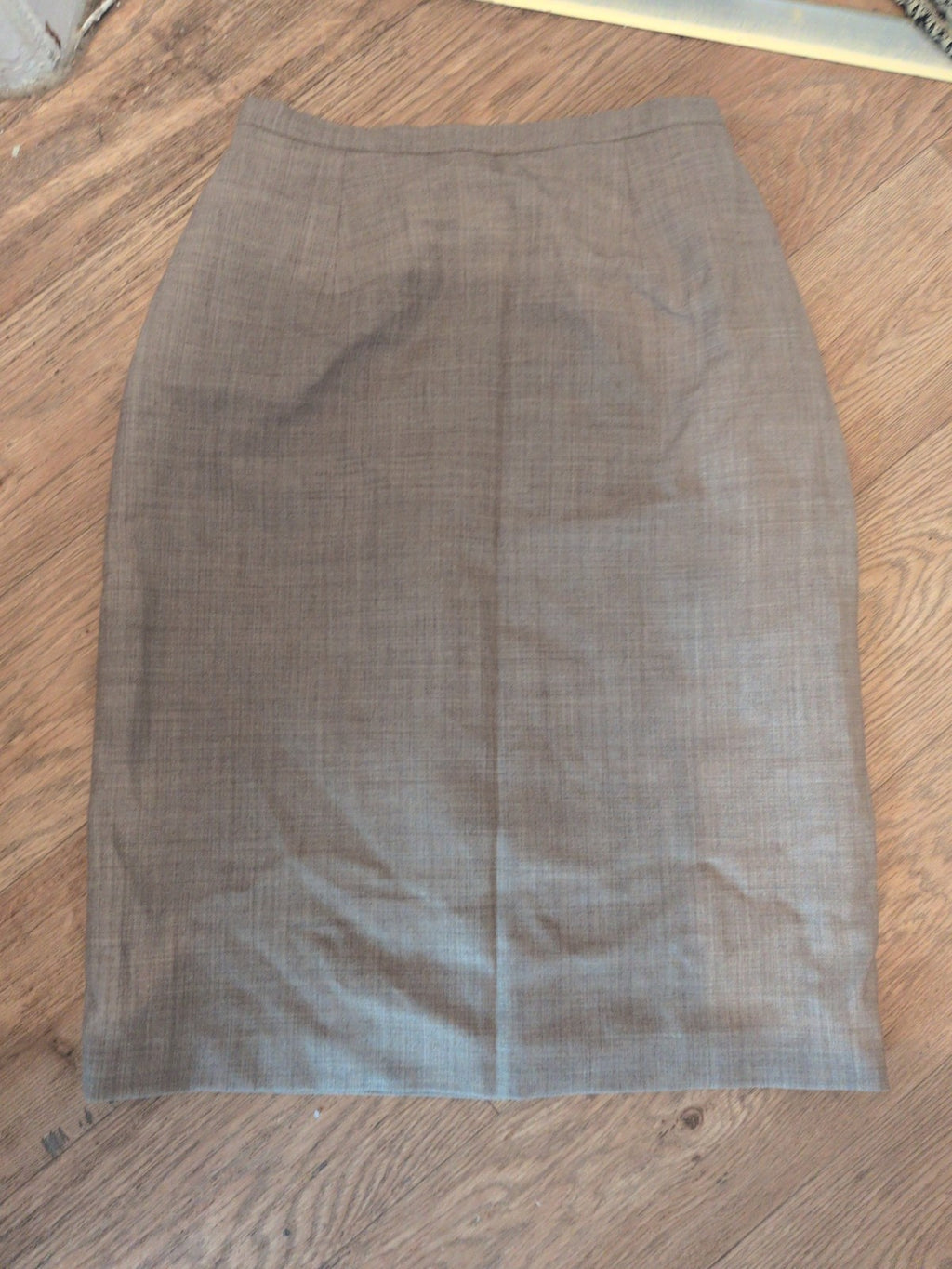 Best La Redoute Small Beige Split Hem Lined Skirt