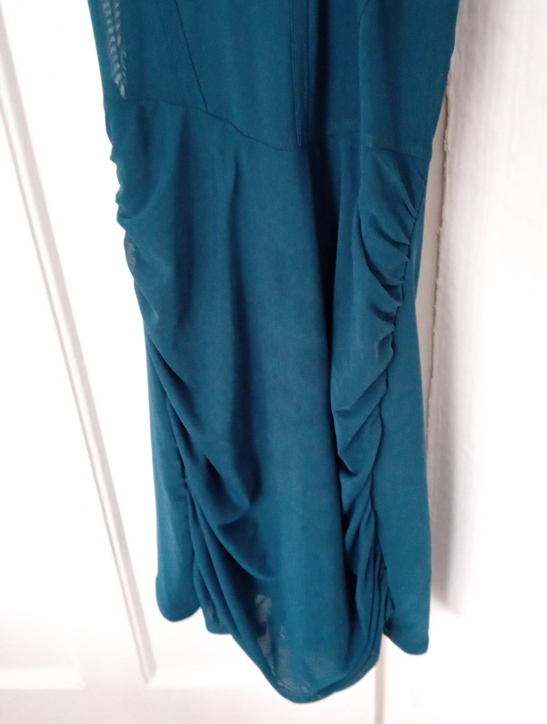 Ladies Teal Bodycon Halter Neck Short Dress Size Small CIDER