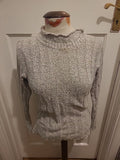 Ladies Internal Size S/M Stone Fleck Long Sleeved Pullover Jumper
