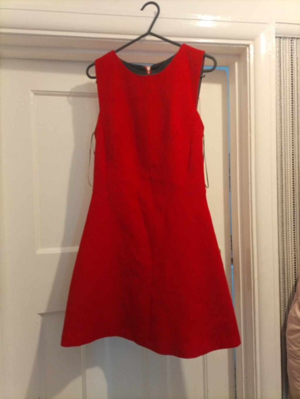 Ladies Zara Size XS Red Lined Sleeveless Dress