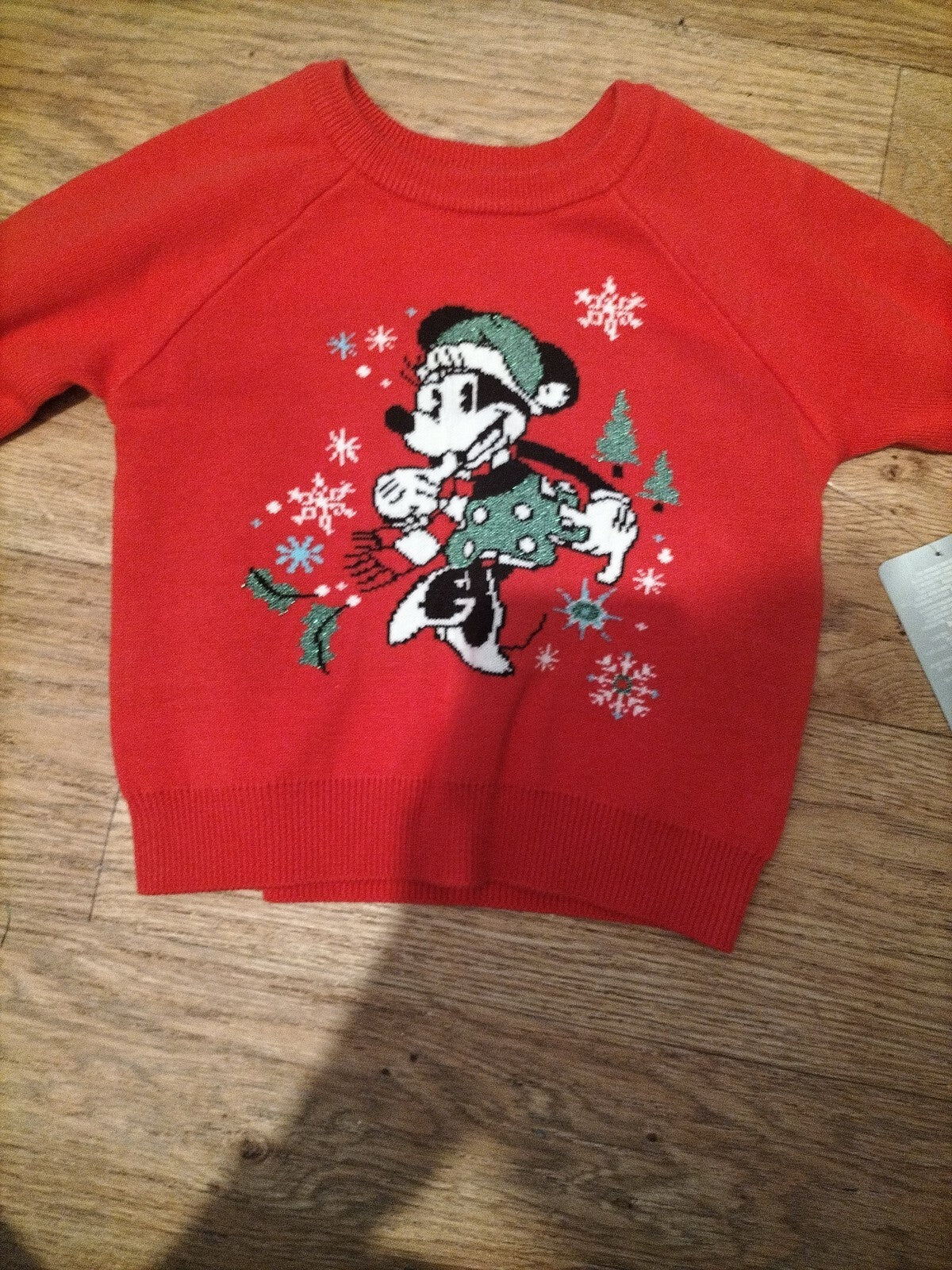Brand New Disney Baby 18-24 Months Red Long Sleeve Junper
