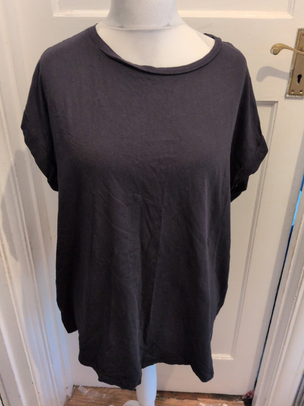 Simply Be 22 Black Short Sleeve T-shirt