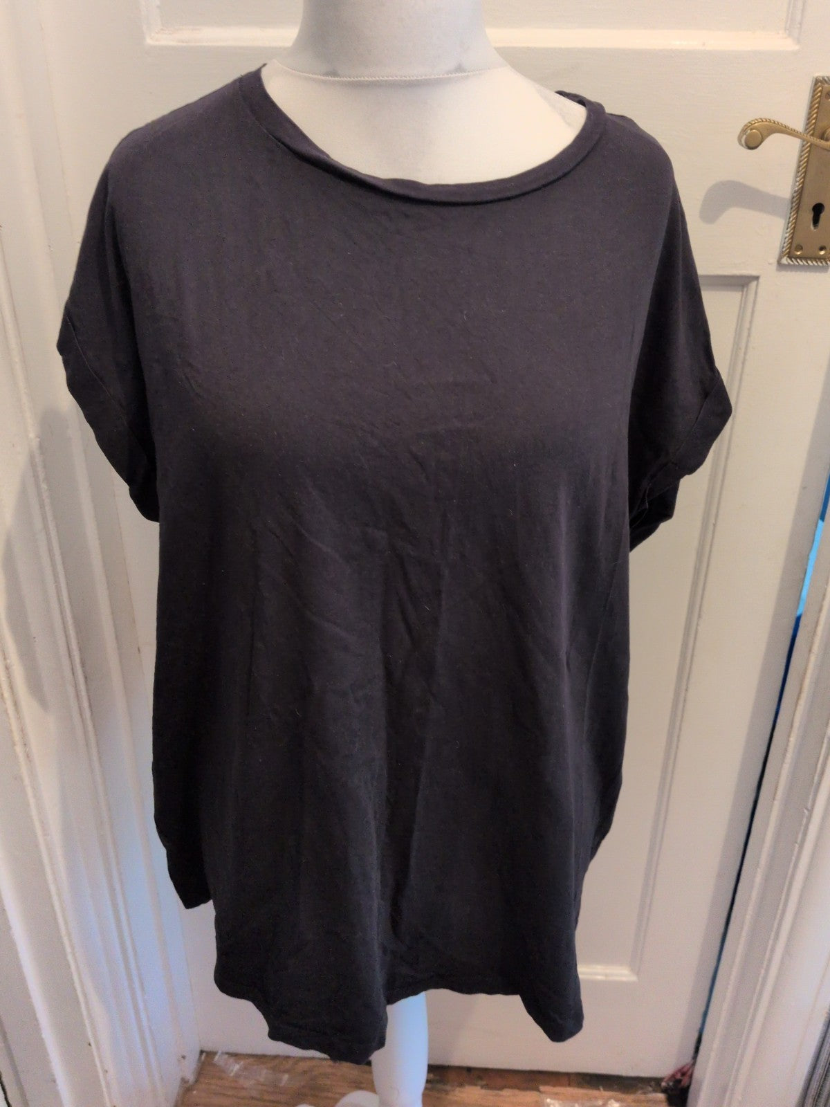 Simply Be 22 Black Short Sleeve T-shirt