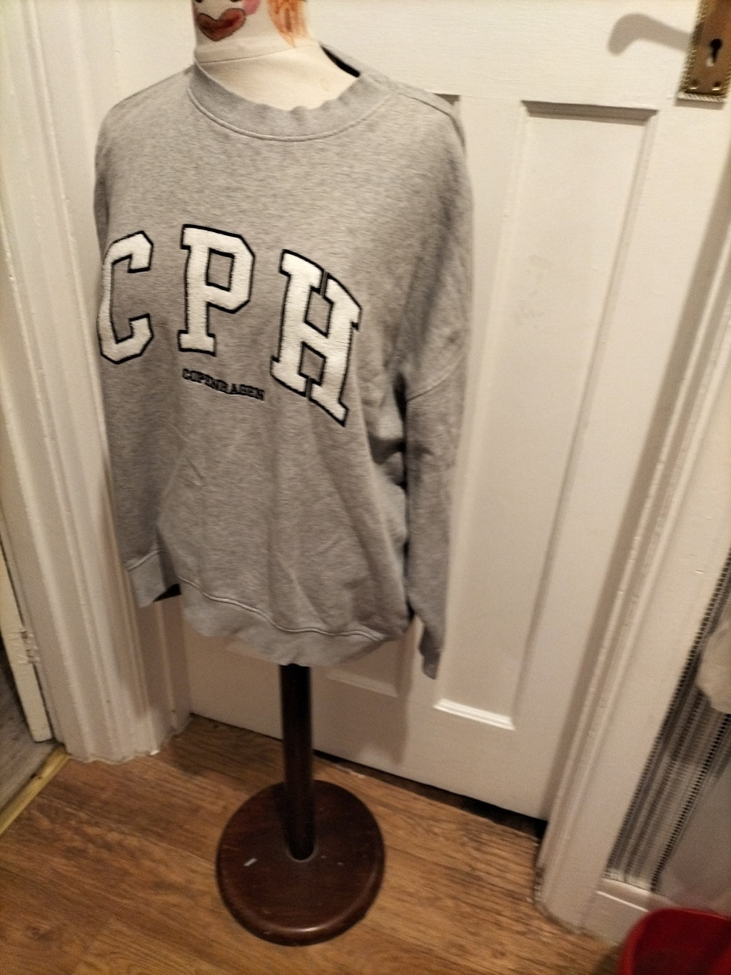 Mens Next Size Large Grey Pullover Jumper (Mark On Front)