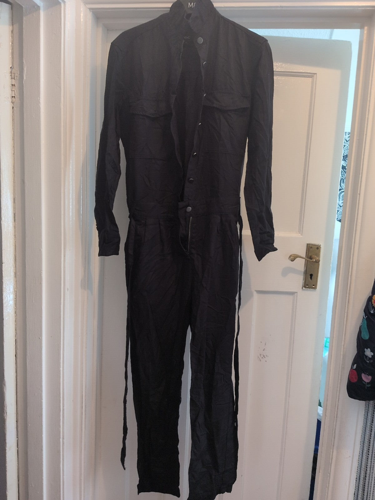 Next 8 Black Buttoned Jumpsuit