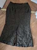 Minuet 14 Dark Khaki Lined Midi-long Skirt