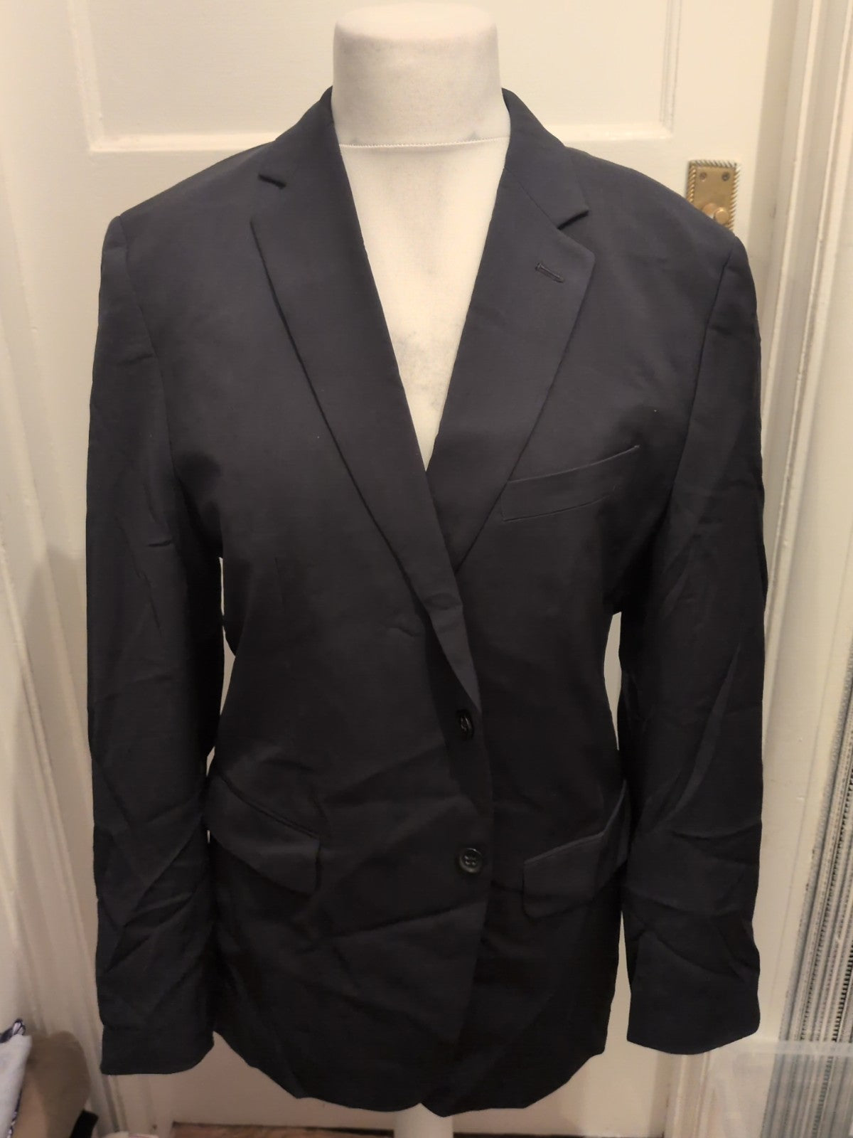Mens Banana Republic Size 42R Navy Suit Jacket Tailored Fit