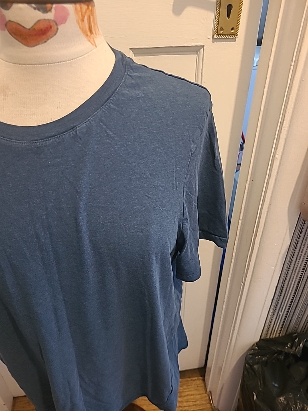 Mens Marks And Spencer Size XL Regular Fit Teal Short Sleeved Tshirt