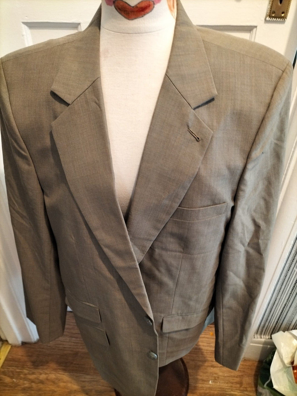 Mens 2XL Green Lined Long Sleeved Padded Jacket