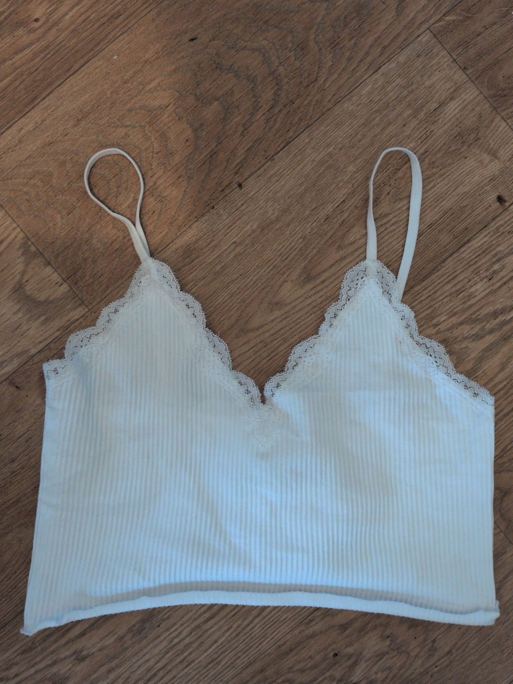 Primark Small White Frill Hem Bralette