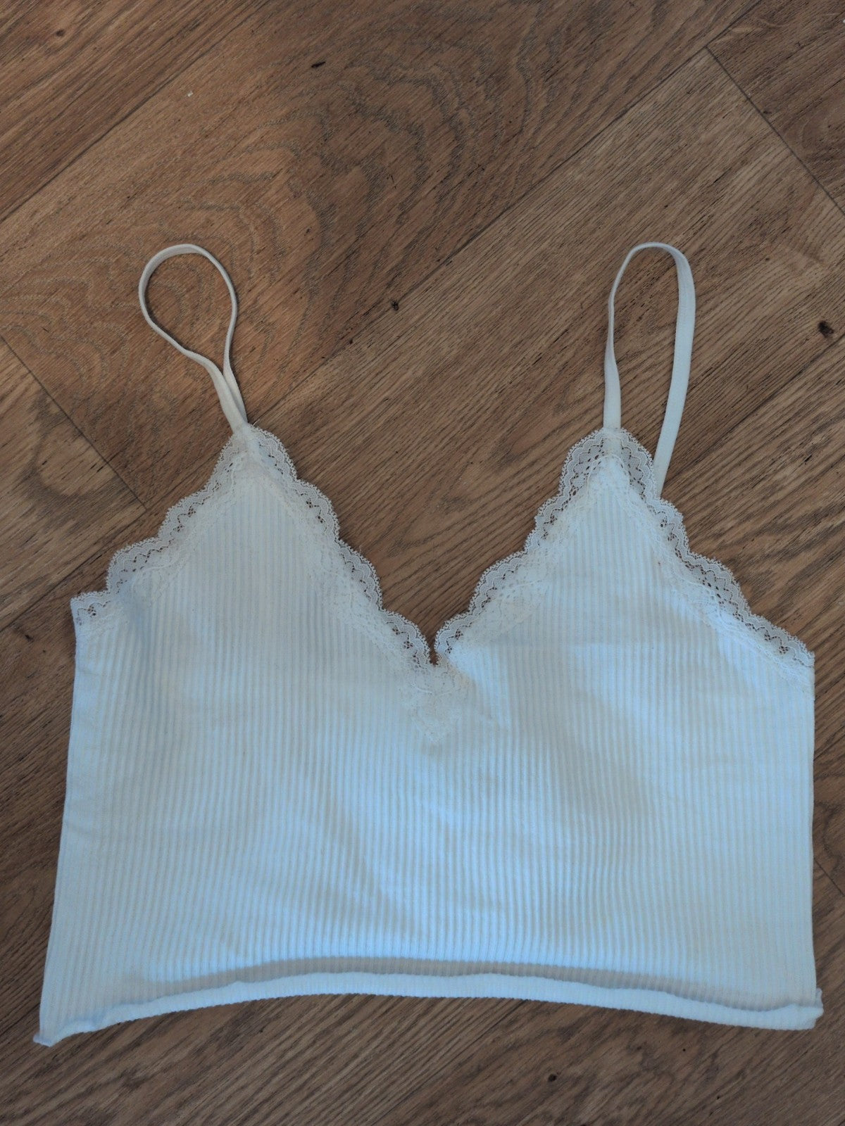 Primark Small White Frill Hem Bralette