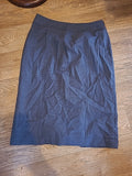 Ladies East Size 10 Grey Midi Skirt