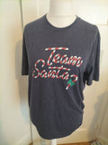 Mens Easy Size M Navy Christmas Short Sleeved Tshirt