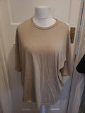 Mens Asos Size L Beige Short Sleeved Tshirt