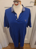 Mens Bosideng Homme Size XL Royal Blue Short Sleeved Polo