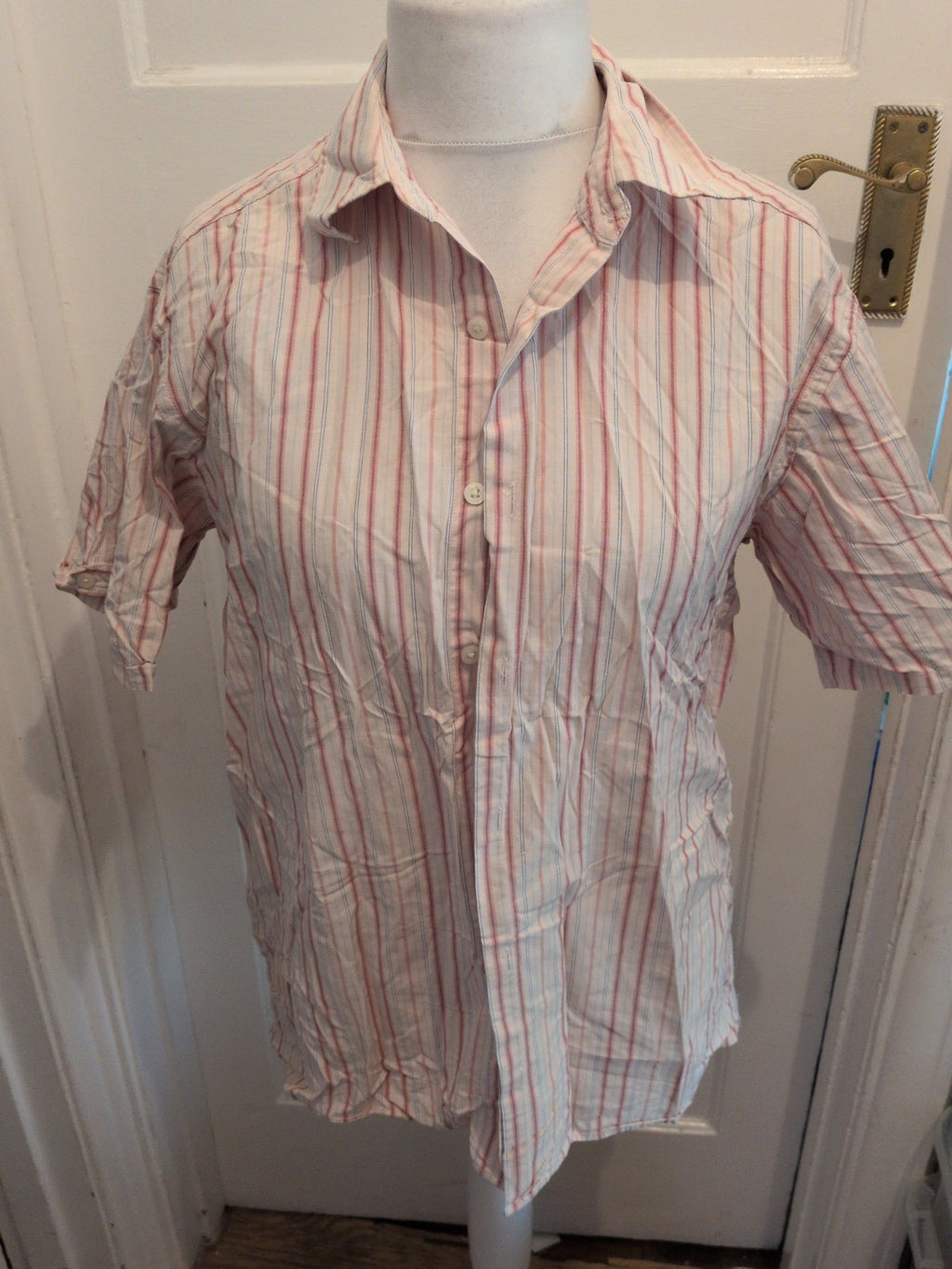 Blue Harbour Vintage Medium Multi Stripe Short Sleeve Shirt