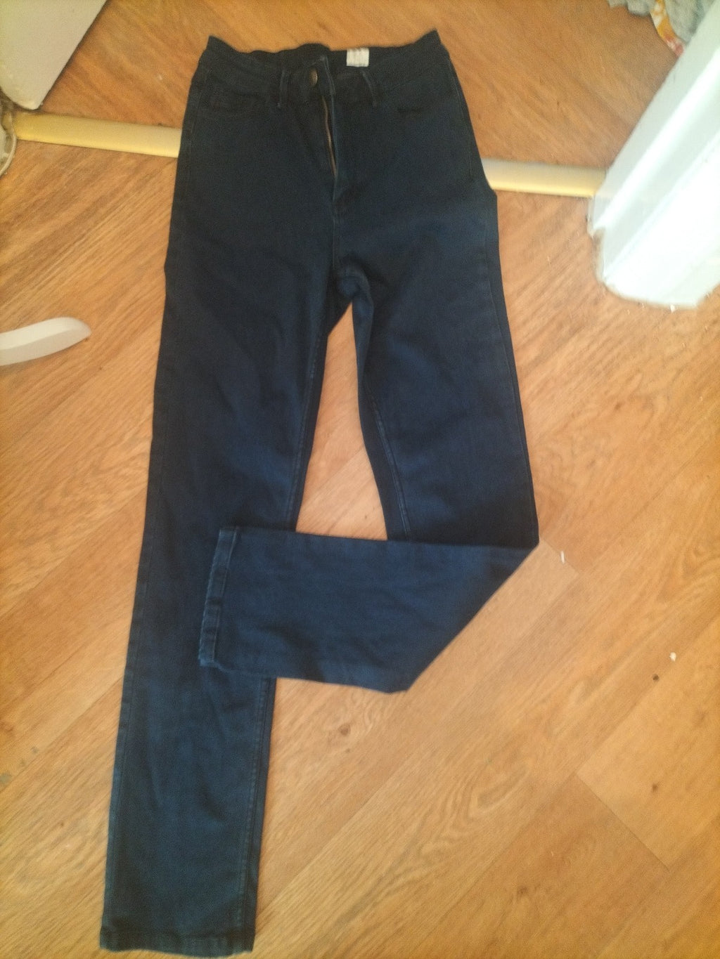 Ladies 8R Navy Long Leg Jeans Navy