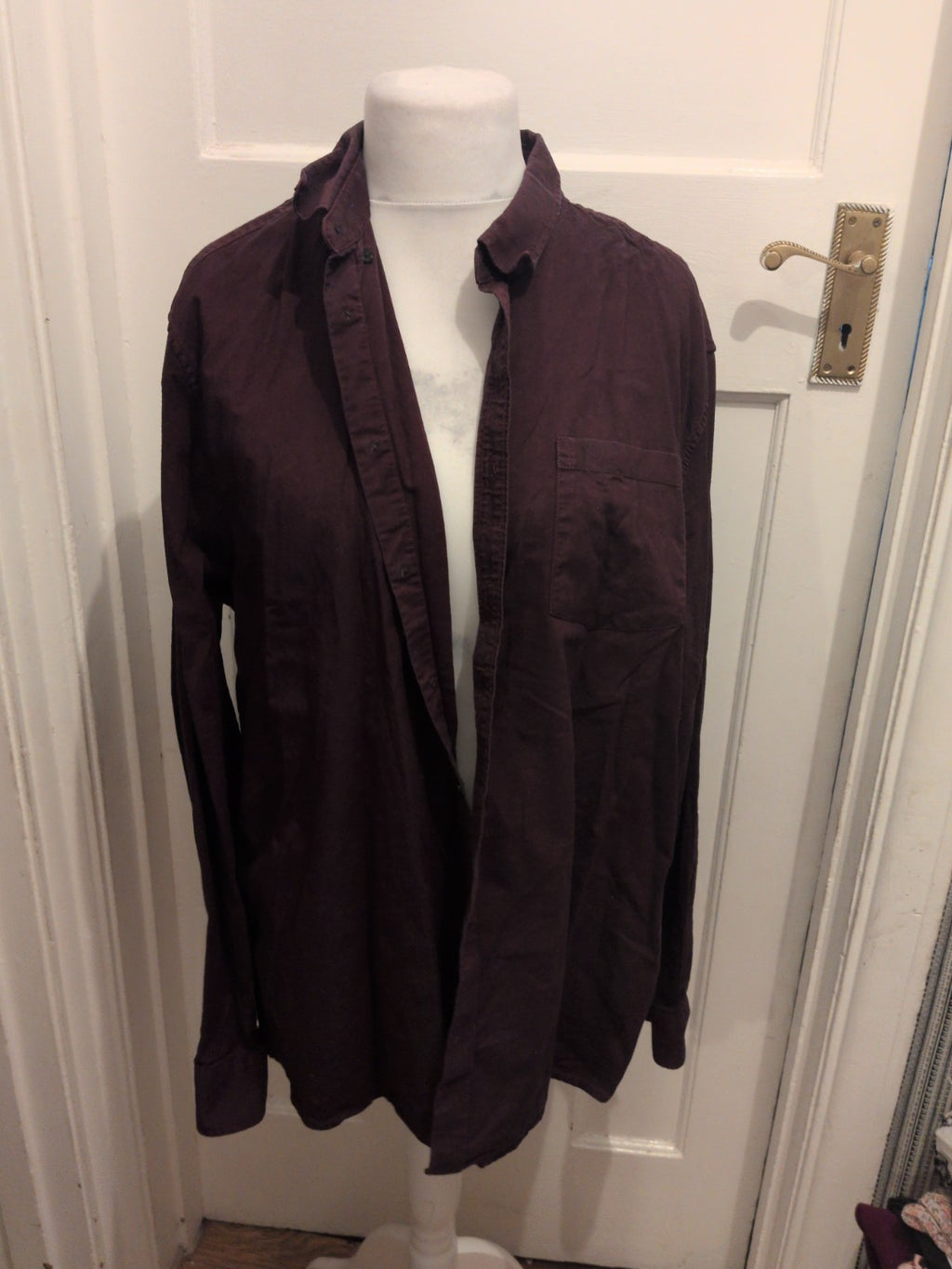 Burton 2XL Deep Purple Long Sleeve Shirt