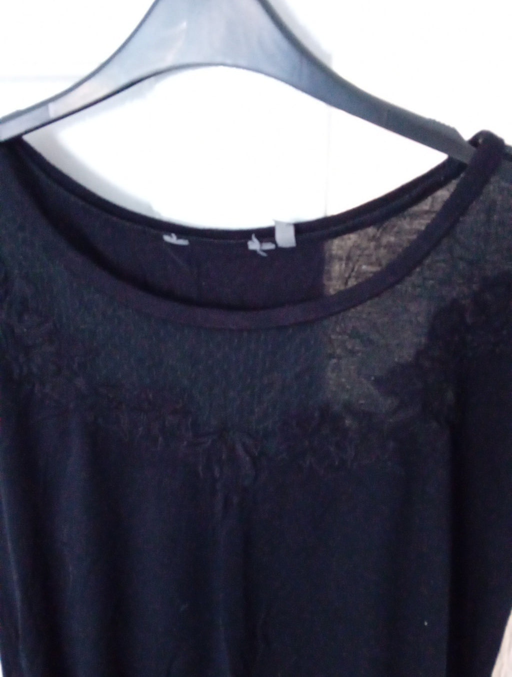 Ladies Newlook Maternity Size 10 Black Top