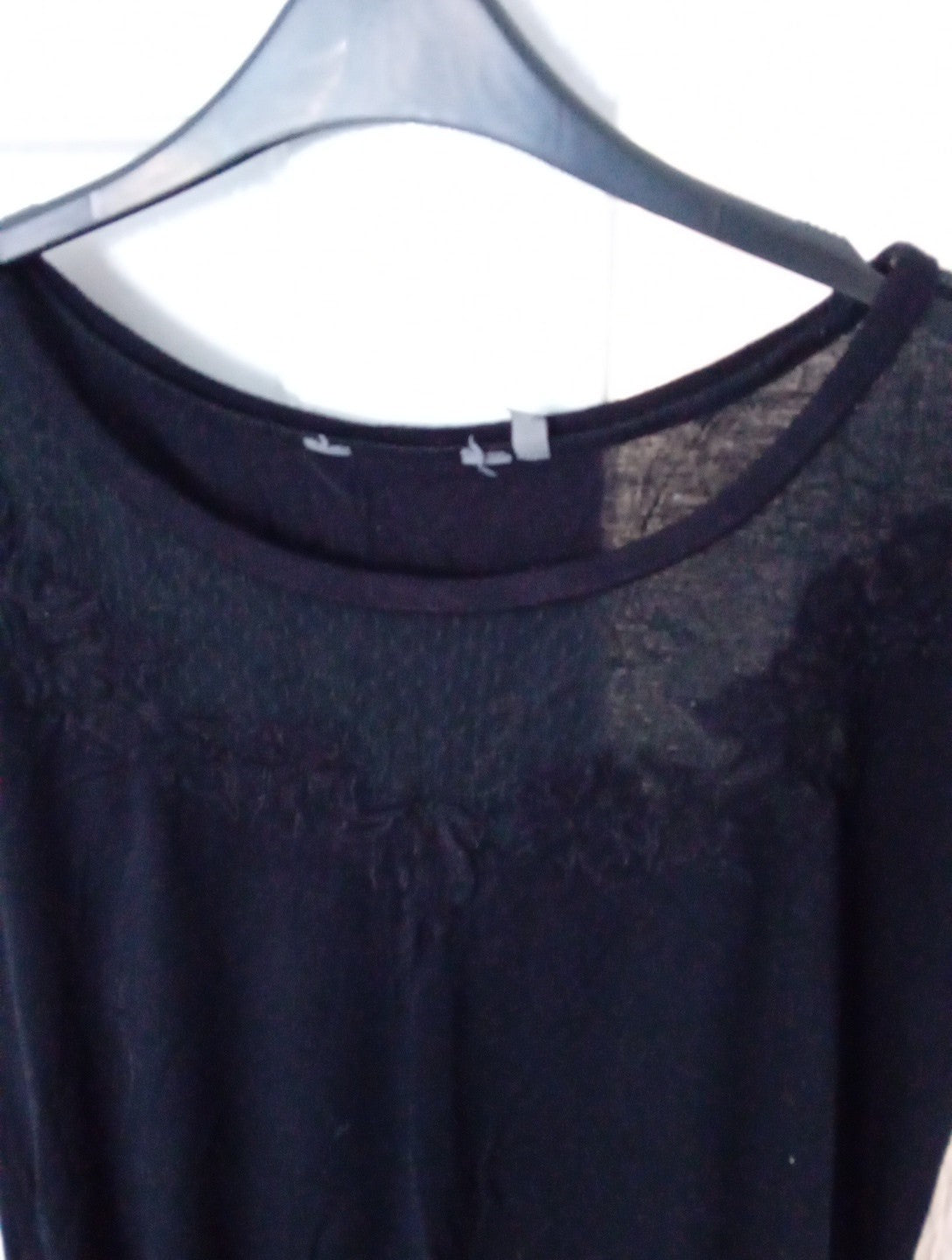 Ladies Newlook Maternity Size 10 Black Top