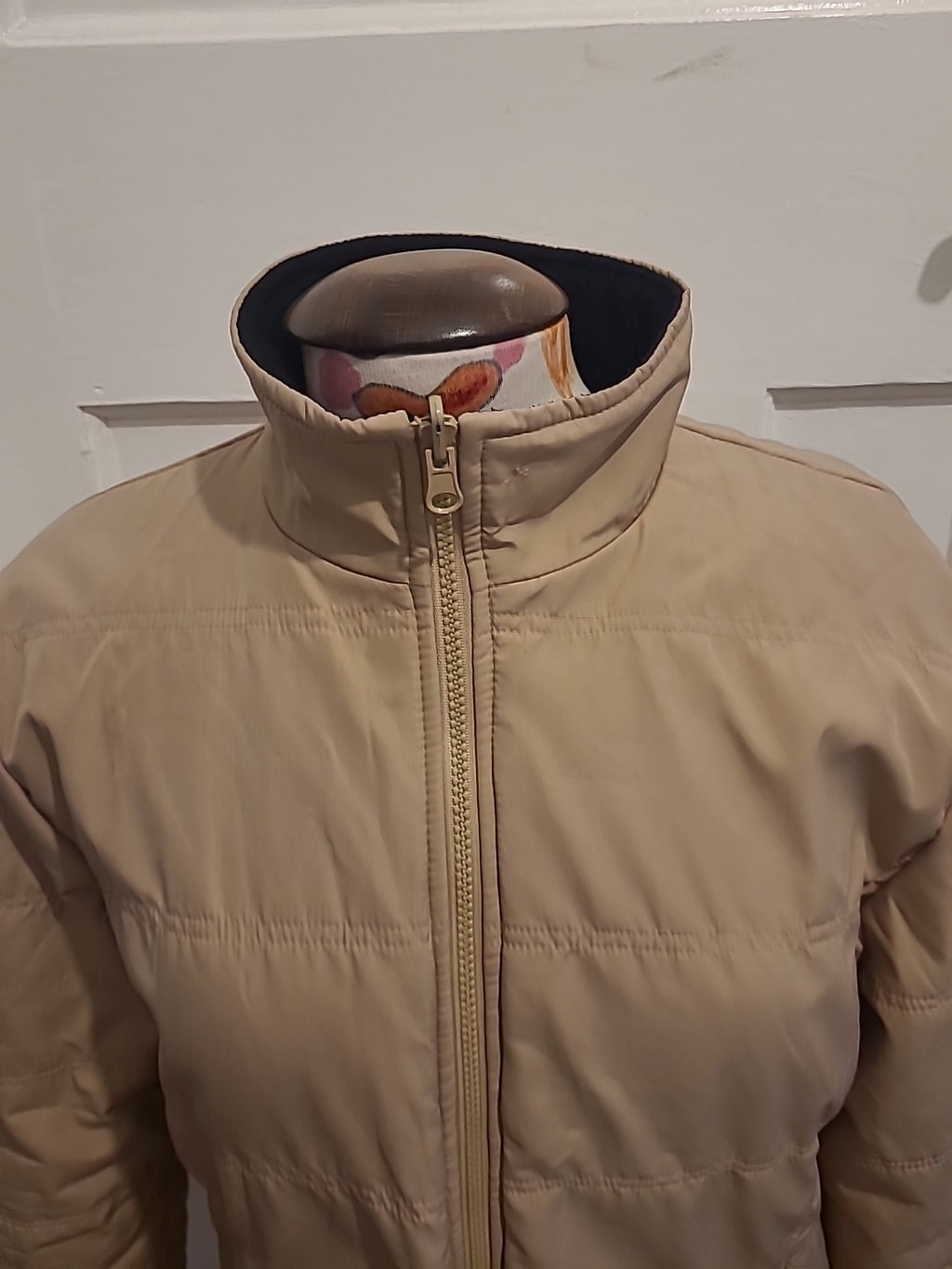 Ladies Neuview Size Small Camel Padded Fleece Lined Coat