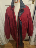Mens St Michael Size Medium Red Parka Coat