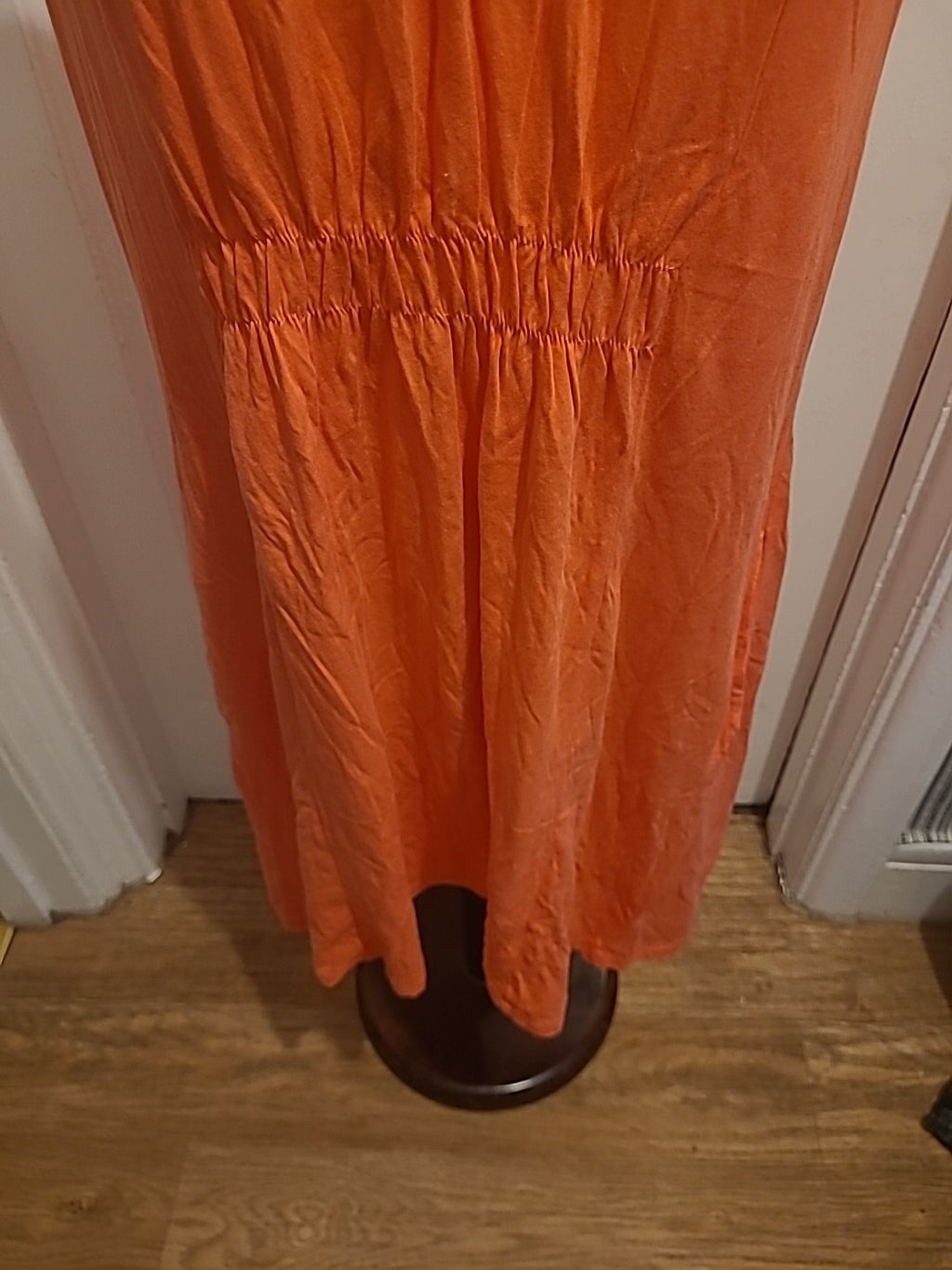 Ladies Lands End Size Medium Peach Sleeveless Dress