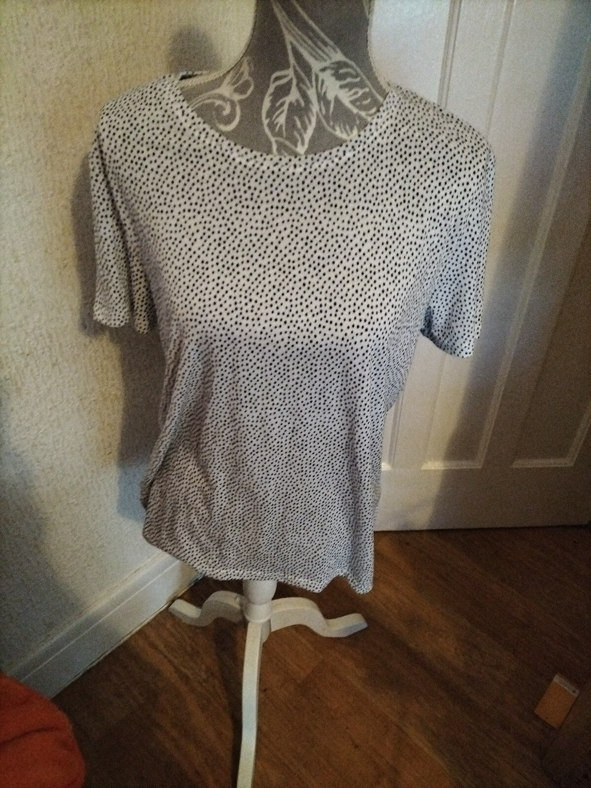 Ladies Marks And Spencer 14 Spotted Blouse