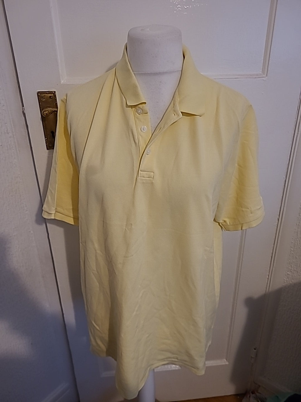Mens Lyle & Scott Golf Size 2XL Lemon Polo