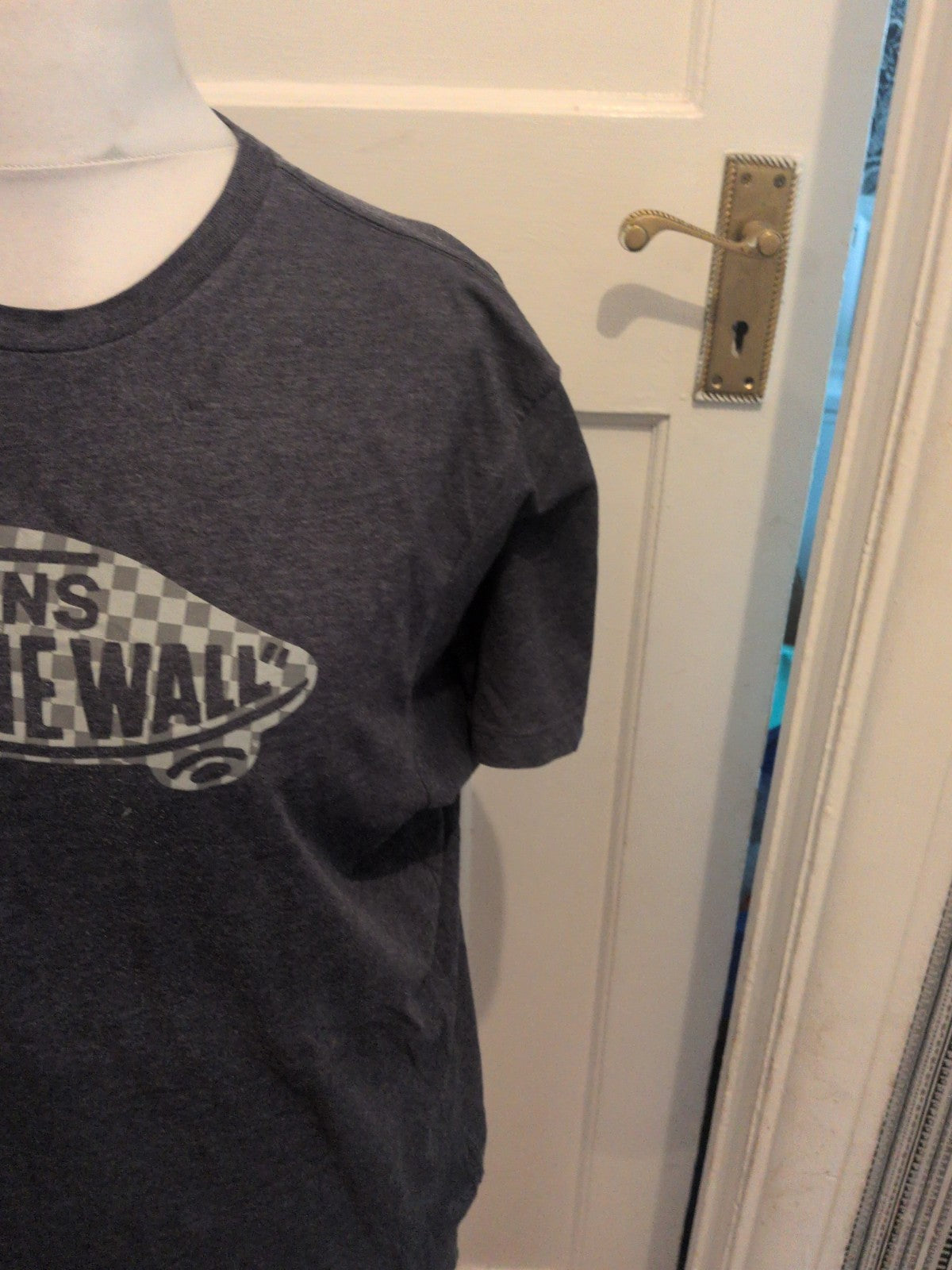 Vans Large Navy Blue Printed Short Sleeve T-shirt