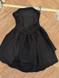Shein Large Black Bubblehem Sleeveless Strapless Dress