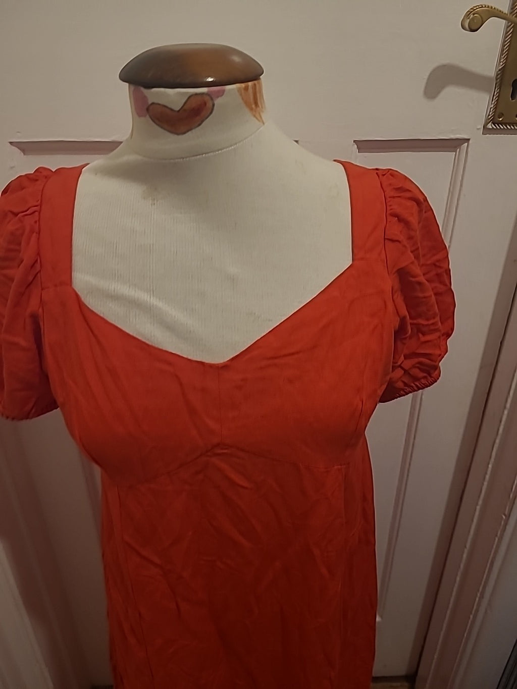 Brand New Ladies Primark Size 12 Red Sleeveless Dress Rrp £18.00