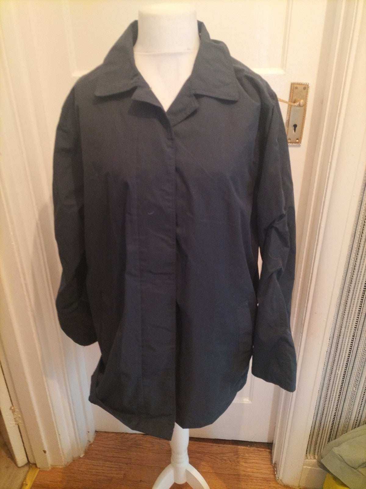 Mens Rainmac Size XL Dark Navy Lined Coat
