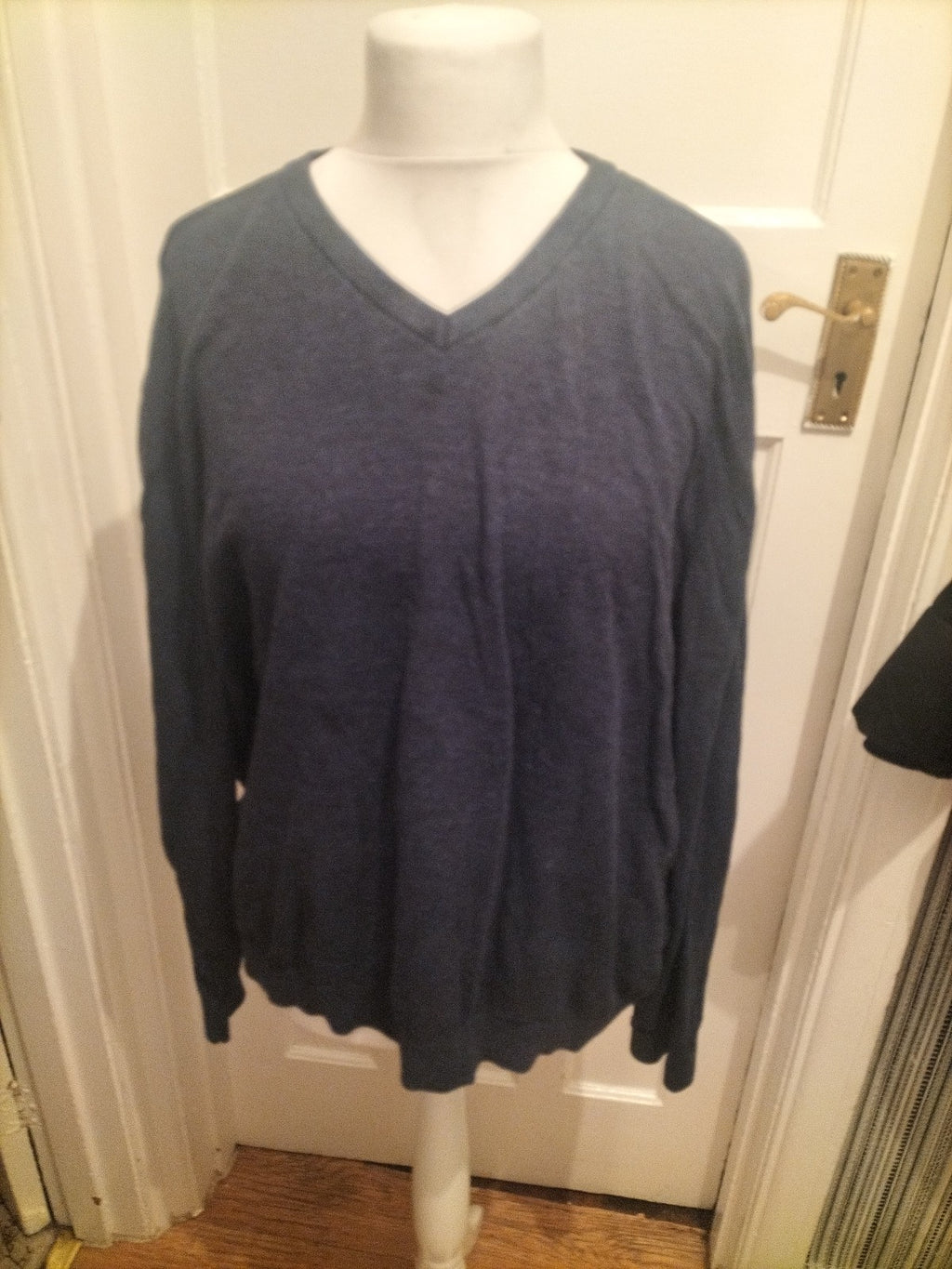 Mens Tu Size 3XL Navy Long Sleeved Pure Cotton Jumper Pullover