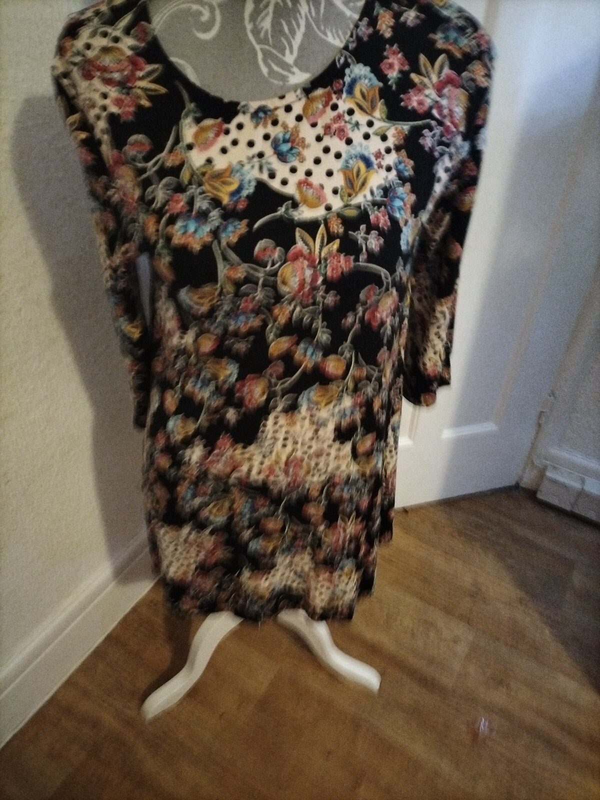 Ladies TU Size 10 Floral Mid Sleeved Top