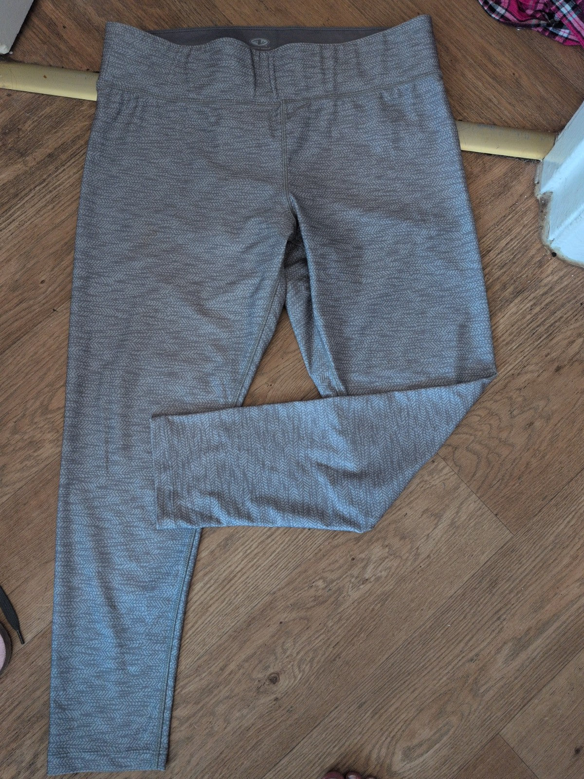 Athletic Works XL 20 Grey Patterned Sports Leggings