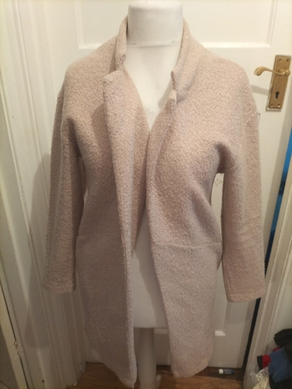 M&S Collection 10 Pale Pink Longline Cardigan