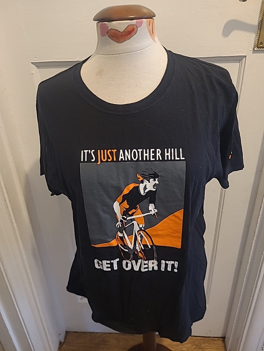 Mens Steadman Size Medium Black Cycling Short Sleeved Tshirt