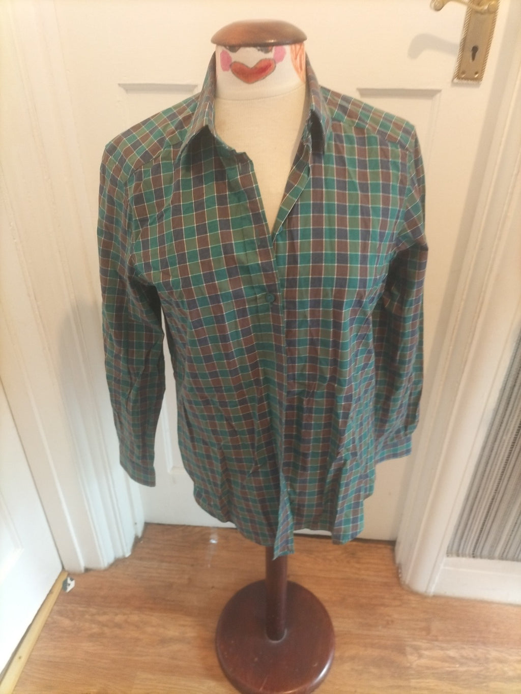 Ladies James Meade Size 12 Multi Check Long Sleeved Shirt