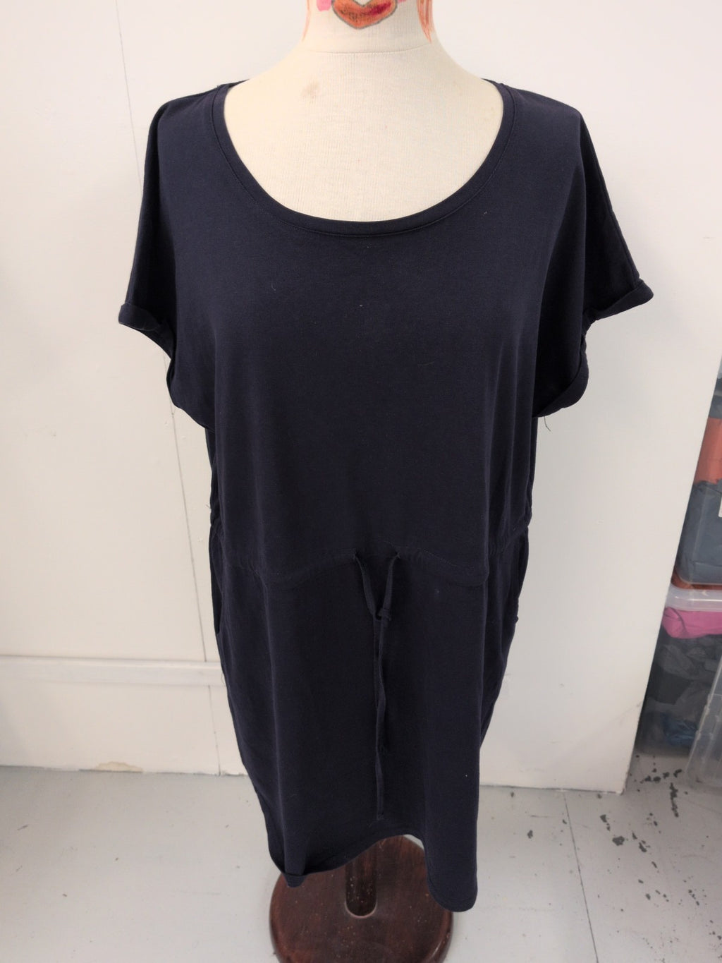 Love Leisure 20 Navy Short Sleeve Dress