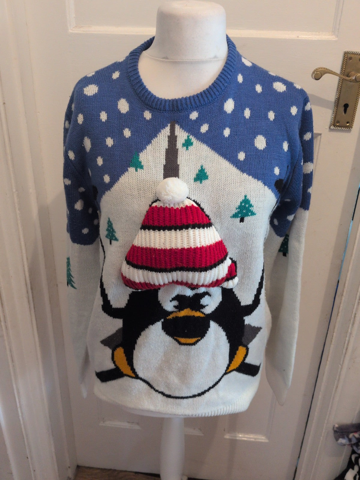 Primark Large Christmas Penguin Long Sleeve Jumper