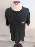 Tommy Jeans Large Black Print Front And Back Short Sleeve T-shirt