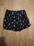 Girls New Look Age 12 Black Floral Shorts