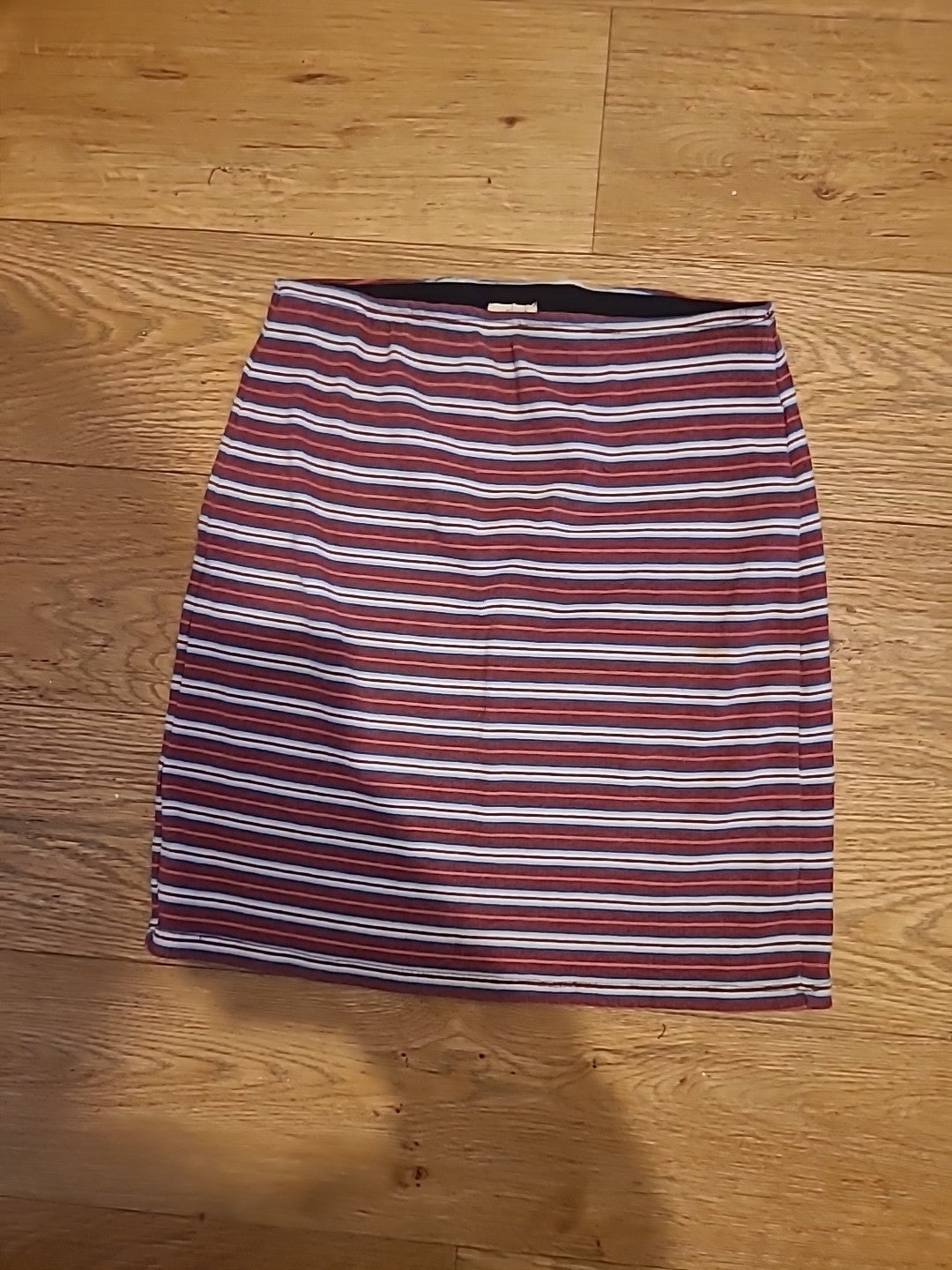 Ladies Hollister Size XS Multi Striped Elasticated Mini Skirt